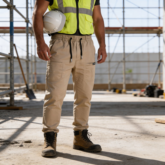 Pantalon cargo confortable et fonctionnel à rangements multiples